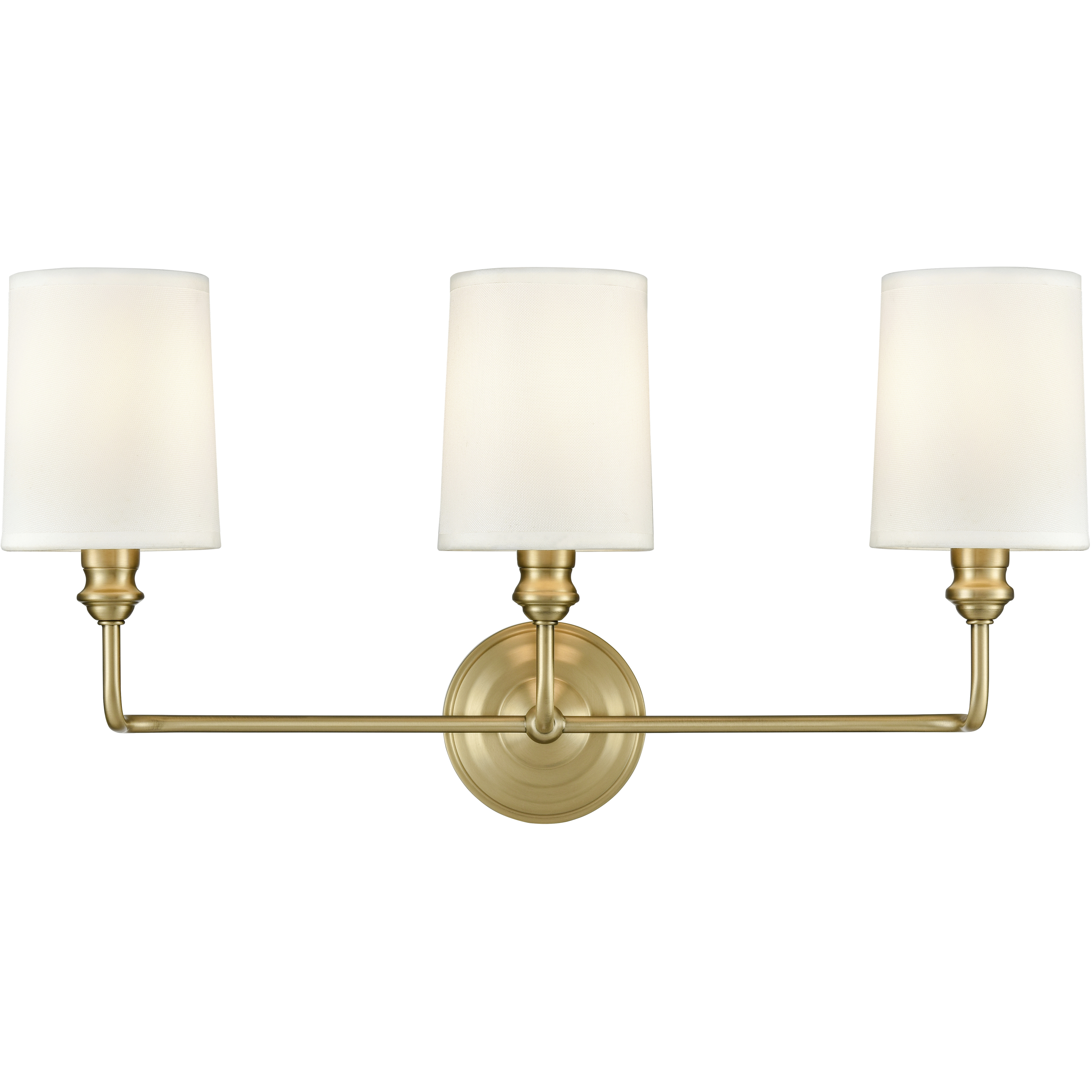 Leena 3 Light 22 inch Vintage Brass Bathroom Vanity Light Wall Light